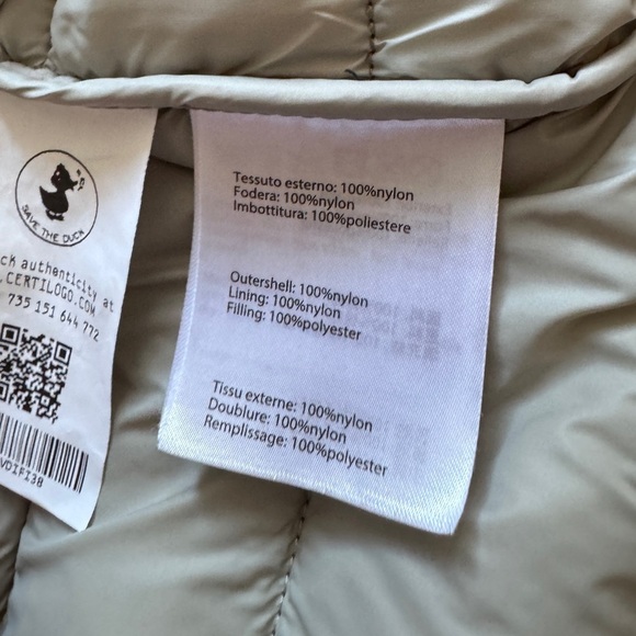 SAVE THE DUCK Woman’s Winter Quilted Hooded Coat In XS - Picture 7 of 14